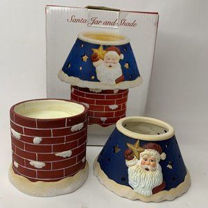 Santa Candle Jar Shade Vanilla Scent New Creative Enterprises